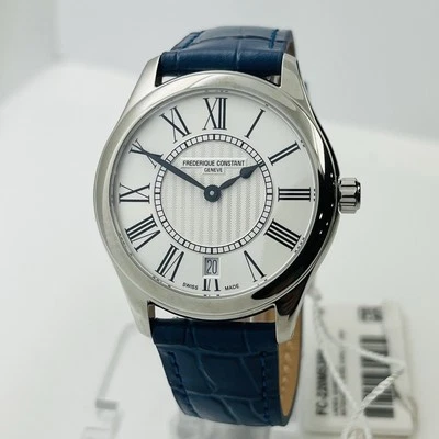 Frédérique Constant Classics Women's Silver 35mm Blue Swiss Watch FC-220MS3B6 - Image 1 of 4