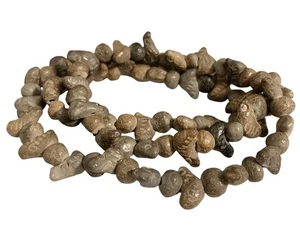 South American Handmade Ceramic or Soapstone Bird Beaded Fetish Necklace, 25” - Picture 1 of 4