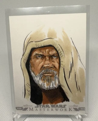 2022 Topps Star Wars Masterwork Luke Skywalker Sketch by Emre Varlibas - Image 1 of 2