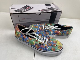 VANS Nintendo x Authentic Super Mario Bros RARE NINTENDO NES BOX Size 7.5 M 9W