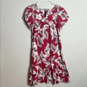 Royal Hawaiian Creations abito rosso floreale medio - Foto 1 di 5