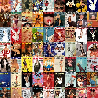 Vintage Playboy covers Wall collage kit wall decor about 6x4" - Image 1 of 4