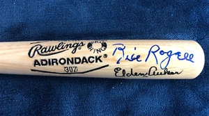 Bill Rogell & Elden Auker 1935 Detroit Tigers Autographed Mini-Bat 17 inches - Picture 1 of 3