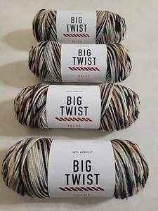 ** Lot Of 4** Big Twist VALUE Yarn "MOUNTAINSIDE" 4.3 oz. Each Brand New!! - Picture 1 of 7