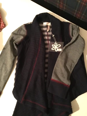 Девочек Matilda Jane темно-синий и серый свитер погоды кардиган размер 8 новый с Ярлыками - Изображение 1 из 4