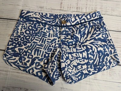 Шорты Lilly Pulitzer Adie Indigo Home Slice синие белые размер 00 - Изображение 1 из 4