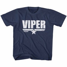 Top Gun Movie F14 Fighter Pilot VIPER Name Logo Youth T Shirt 2T-YXL 