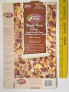Leere OPEN NATURE Müslischachtel 2009 MAPLE PECAN GLORY Z130A15 - Bild 1 von 2