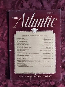 ATLANTIC July 1944 Robert Lasch Archibald Macleish Wallace Stegner Jessamyn West - Picture 1 of 1