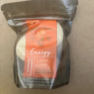 Bath Body Works AROMATHERAPY ENERGY ORANGE GINGER SHOWER STEAMERS 6 TABLETS - Picture 1 of 8