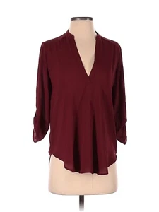LUSH Women's Eggplant Purple WARREN Split Neck Blouse, Size Large - Picture 1 of 8