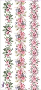 Violette Stickers Victorian Rose Border Stickers Scrapbook Craft Planner Supply - Picture 1 of 2