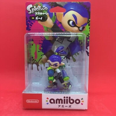 Nintendo amiibo Inkling BOY Blue SWITCH 3DS Splatoon From Japan - Image 1 of 4
