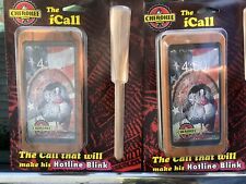 Lot of 2 iCall Turkey Calls Made In The USA Glass Friction w/ Strikers