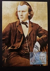 BULGARIA 1991 1ST DAY MAXIMUM CARD BRAHMS COMPOSER MUSIC POSTCARD -S18712-1 - Picture 1 of 1