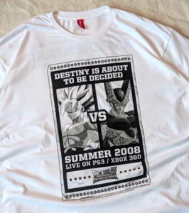 Dragon Ball Z VTG ATARI Burst Limit 2008 Destiny Decided White Graphic Tee XL - Picture 1 of 9