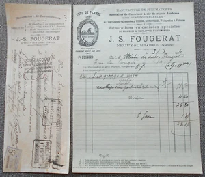NEUVY -Sur - LOIRE 1906 : J.S FOURGERAT : Manuf Pneumatiques ! - Bild 1 von 1