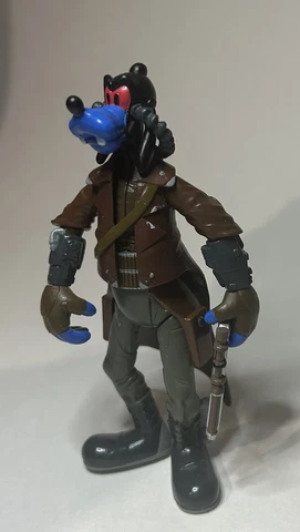 Disney Parks Star Wars Star Tours Goofy as Cad Bane Action Figure & Donald Cover