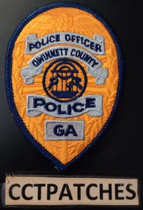 GWINNETT COUNTY, GEORGIA POLICE OFFICER SHOULDER PATCH GA - Picture 1 of 2