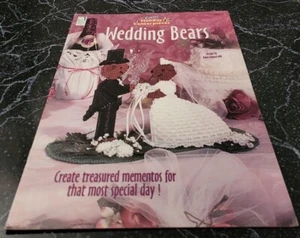 C16 HWB 1999, EASY HOLIDAY MITTELSTÜCKE HOCHZEIT BÄREN KUNSTSTOFF LEINWAND MUSTER - Bild 1 von 2
