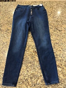 M Jeans by Maurice Women’s Dark Blue Denim “Limitless Jegging” Stretch Jeans - M - Picture 1 of 8