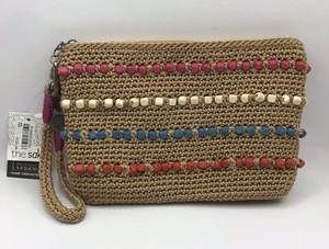 Sakroots Crochet Wood Beaded Wristlet Clutch Embellishments New With Tags - Picture 1 of 7