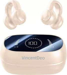 TOZO True Open Ear Clip Wireless Earbuds Bluetooth Headphone Lightweight Comfort - Photo 1 sur 8