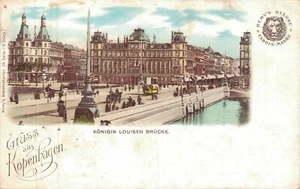 Dinamarca Copenhague Puente de la Reina Luisa København Litografía 05,80 - Imagen 1 de 2