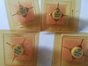 Transistor de potencia de RF 2N5589 Thomson CSF, VHF, 4 W, 12,5 V, cerámica - Imagen 1 de 2