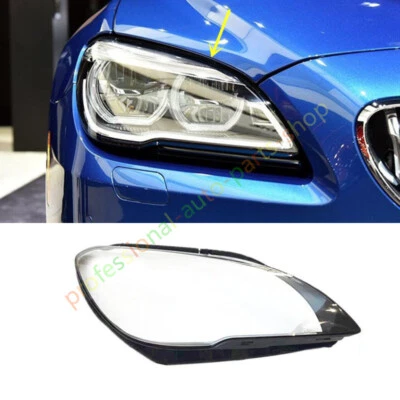 For BMW 6-Series M6 2016-2018 Right Side Headlight Clear Lens Cover + Glue Foto 1 de 4