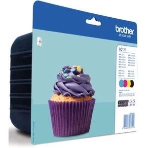 Cartuchos de tinta GENUINOS BROTHER LC123 MULTIPACK CMYK Aug 2026 J132W J245 J4410DW - Imagen 1 de 1
