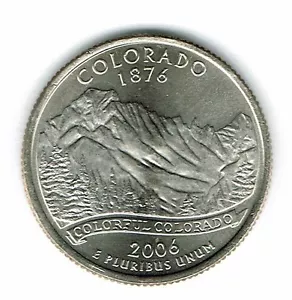 2006-D Brilliant Uncirculated Colorado 38TH State Quarter Coin! - Picture 1 of 2