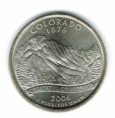 2006-D Brilliant Uncirculated Colorado 38TH State Quarter Coin! - Image 1 of 2