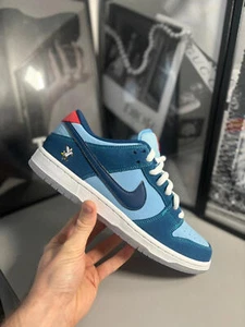Nike Dunk SB Low Pro Why So Sad? Coastal/Light Current Blue DX5549-400 UK 8.5 - Picture 1 of 9