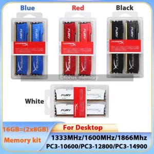 HyperX 16 GB DDR3 Memory Kit (2x 8GB) 1333 1600 1866 MHz 240Pin DIMM for Desktop - Picture 1 of 12