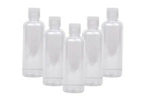 20 BULK - 100ML Empty Plastic Bottles+Flip Lids for Hand Gels & Lotion Travel - Picture 1 of 10