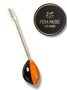 Saz Baglama UZUN Sap Baglama PROFESSIONAL LONG Neck Saz Sedef Sap and Guitar Burgu Diyar - Picture 1 of 7