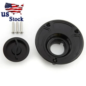 Tapa de gasolina sin llave tanque CNC de EE. UU. para Kawasaki ZX-6R 2003-2006 ZX-10R 2004-2005 - Imagen 1 de 8
