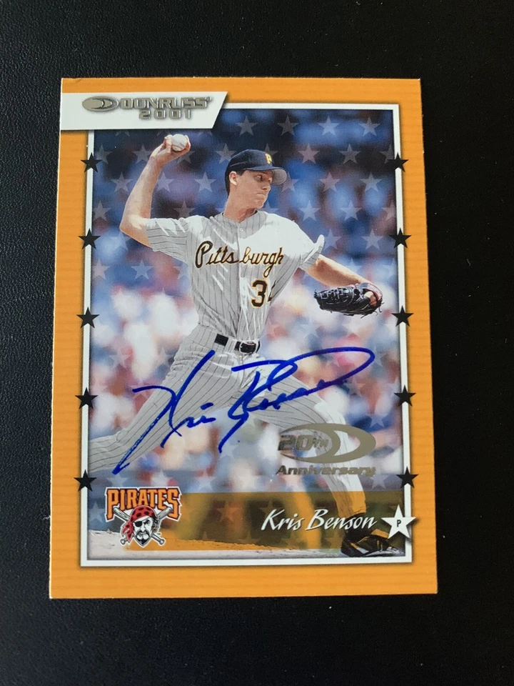 Kris Benson Signed 2001 Donruss #73 Card Pittsburgh Pirates Autograph COA - Image 1 of 1