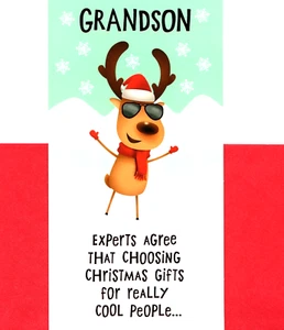 Divertido Portatarjetas y Dinero Regalo Feliz Navidad Nieto Cash For You Sello - Imagen 1 de 3