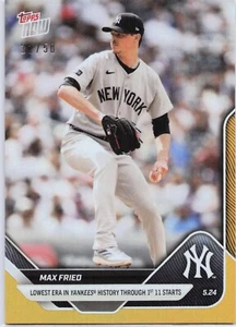 2025 Topps Now 211 Max Fried Lowest ERA after 11 Games 22/50 - Free Shipping! - Bild 1 von 2