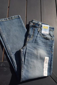 Cat & Jack Stretch Straight Boy's Jeans Size 10 Husky Adjustable Waist - Picture 1 of 8