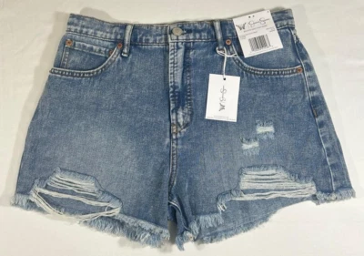 Pantalones cortos de mezclilla rasgados para mujer Jessica Simpson talla 4 nuevos con etiquetas Foto 1 de 4
