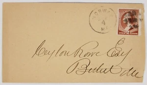 Norwegen, ME. Sep 4 CDS, Korkstempel Krawatten 2c auf Brief nach Bethel, ME. receiver vers - Bild 1 von 2