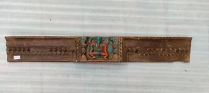 Antique Old Hand Carved Wooden Hindu God Ganesh Ganesha Panel Plaque NH6738 - Picture 1 of 11