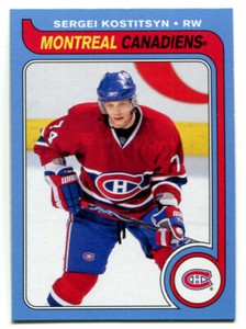 2008-09 OPC Retro Sergei Kostitsyn Card #402 Montreal Canadiens