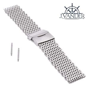 J.VANDER V.2 Shark Mesh Watch Band Thick & Heavy Milanese - 316L Stainless Steel