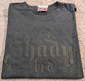 Vintage Y2K Shady LTD EMINEM Blackout Logo T-Shirt Men's Medium - Picture 1 of 9