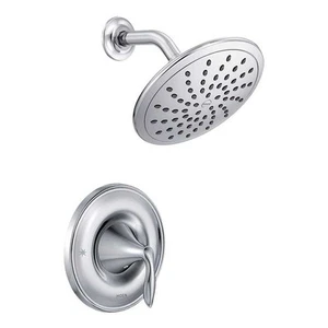 Moen Eva Posi-Temp Single-Handle Shower Faucet with 8 Rainshower, - Picture 1 of 1