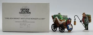 Dept 56 Heritage Village Coll Chelsea Market Mistletoe Monger & Cart 5826-2 - Picture 1 of 21